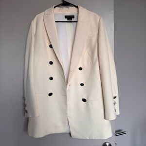 Misha Nonoo Alyssa double-breasted longline blazer Size 8